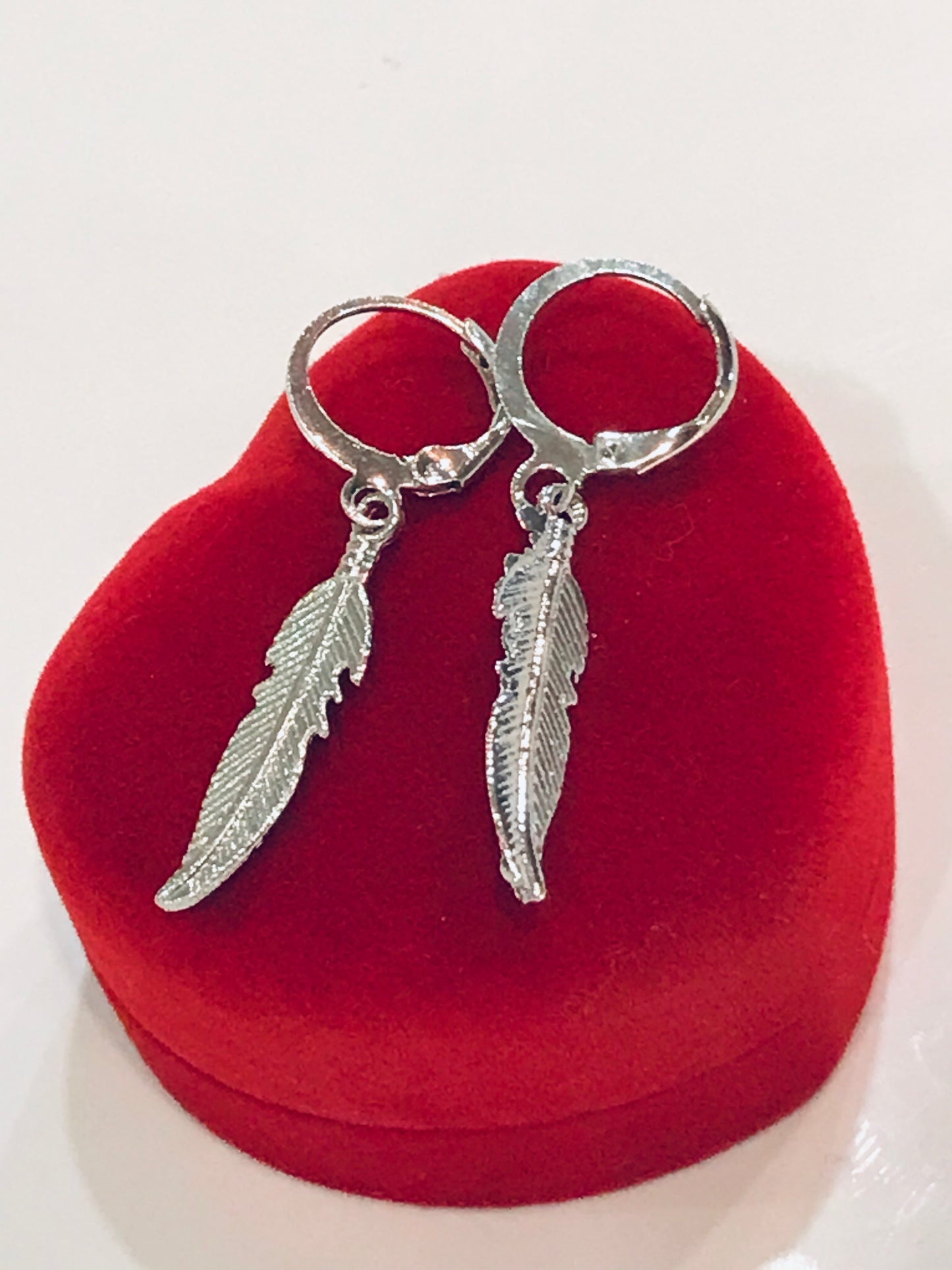 925 Silver Leaf Drop Earrings