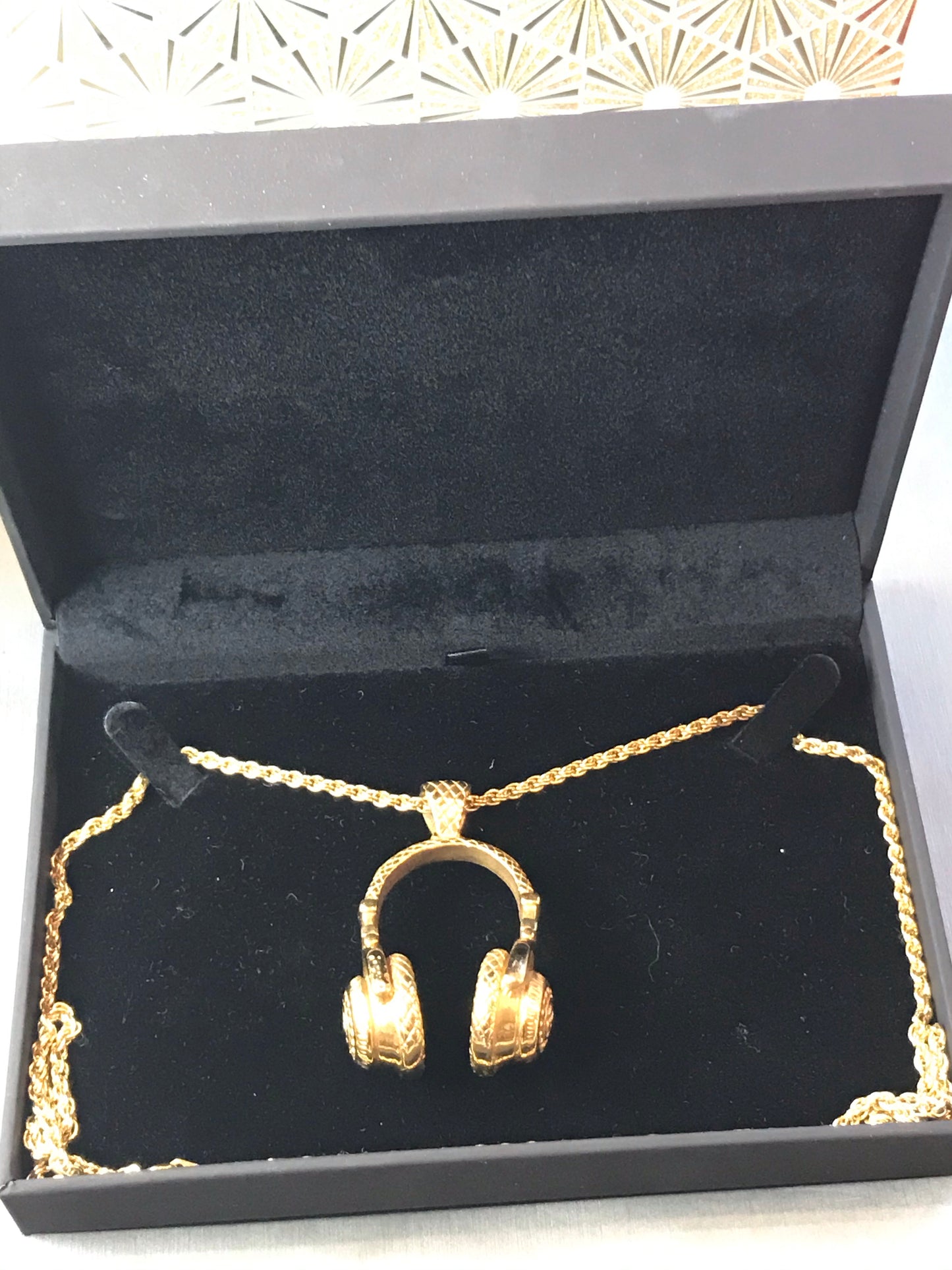 'Hey Mr. DJ' Gold-Plated Pendant