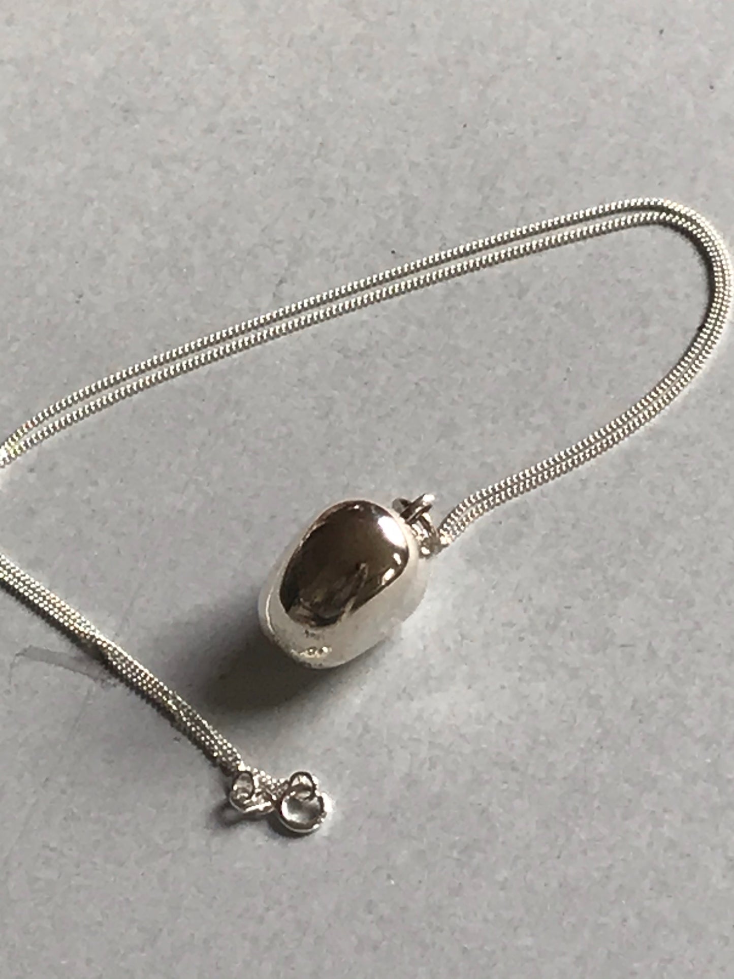 Big Bubble Silver Heart Necklace