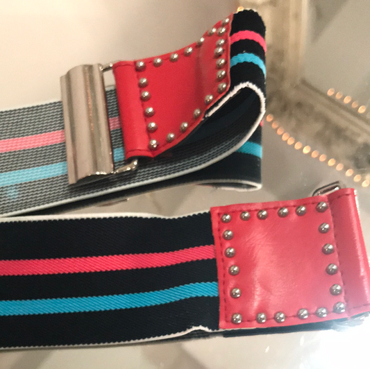80’s Retro Stripe Elastic Belt