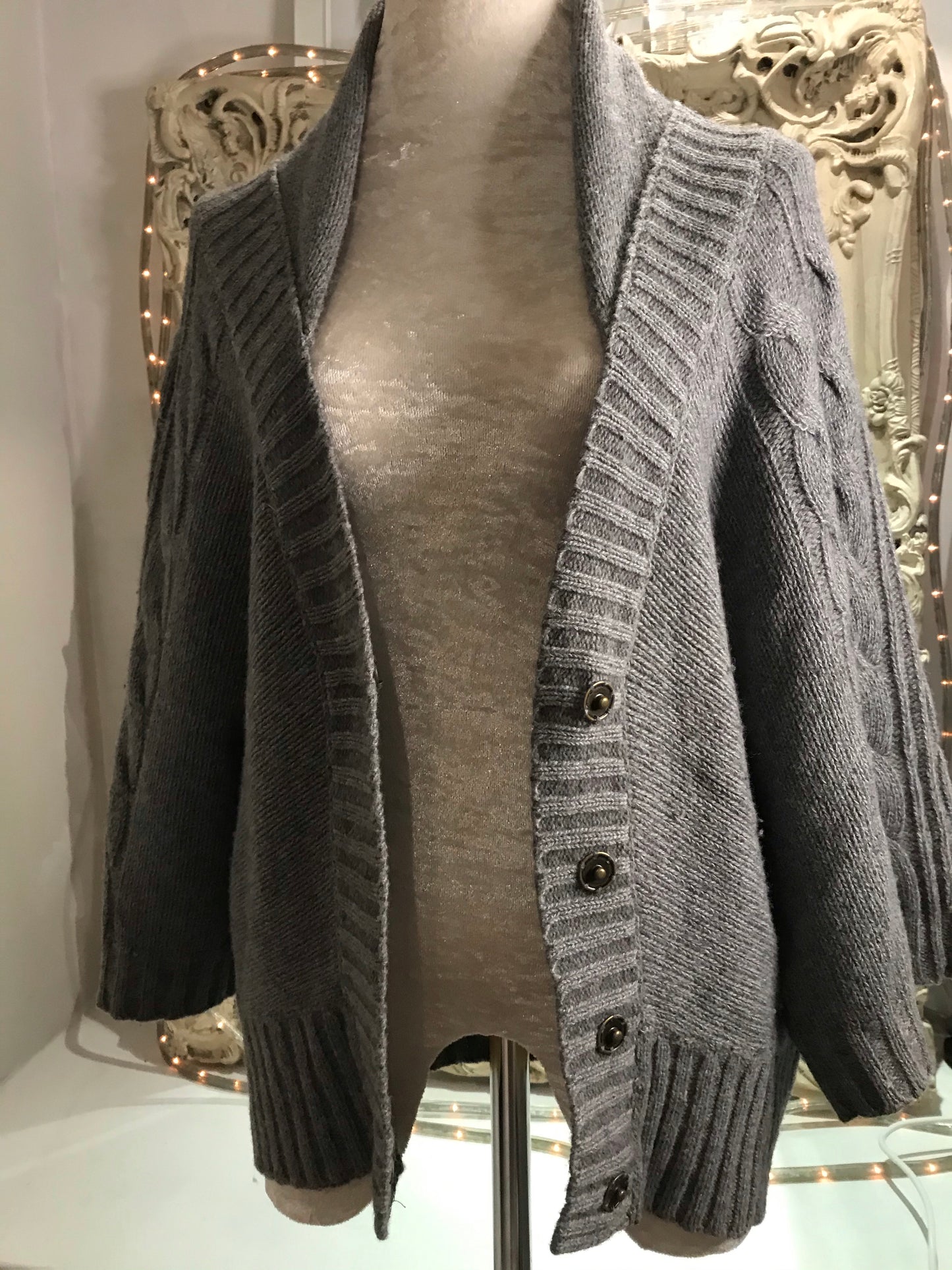 Smoke Grey Warm Winter Cardi