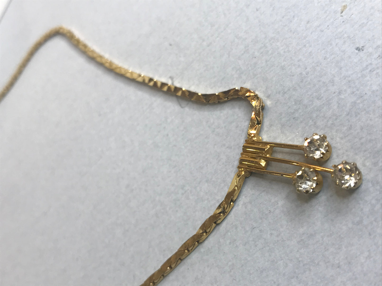 Tai-Bar Art Deco Vintage Gold-Plated Necklace