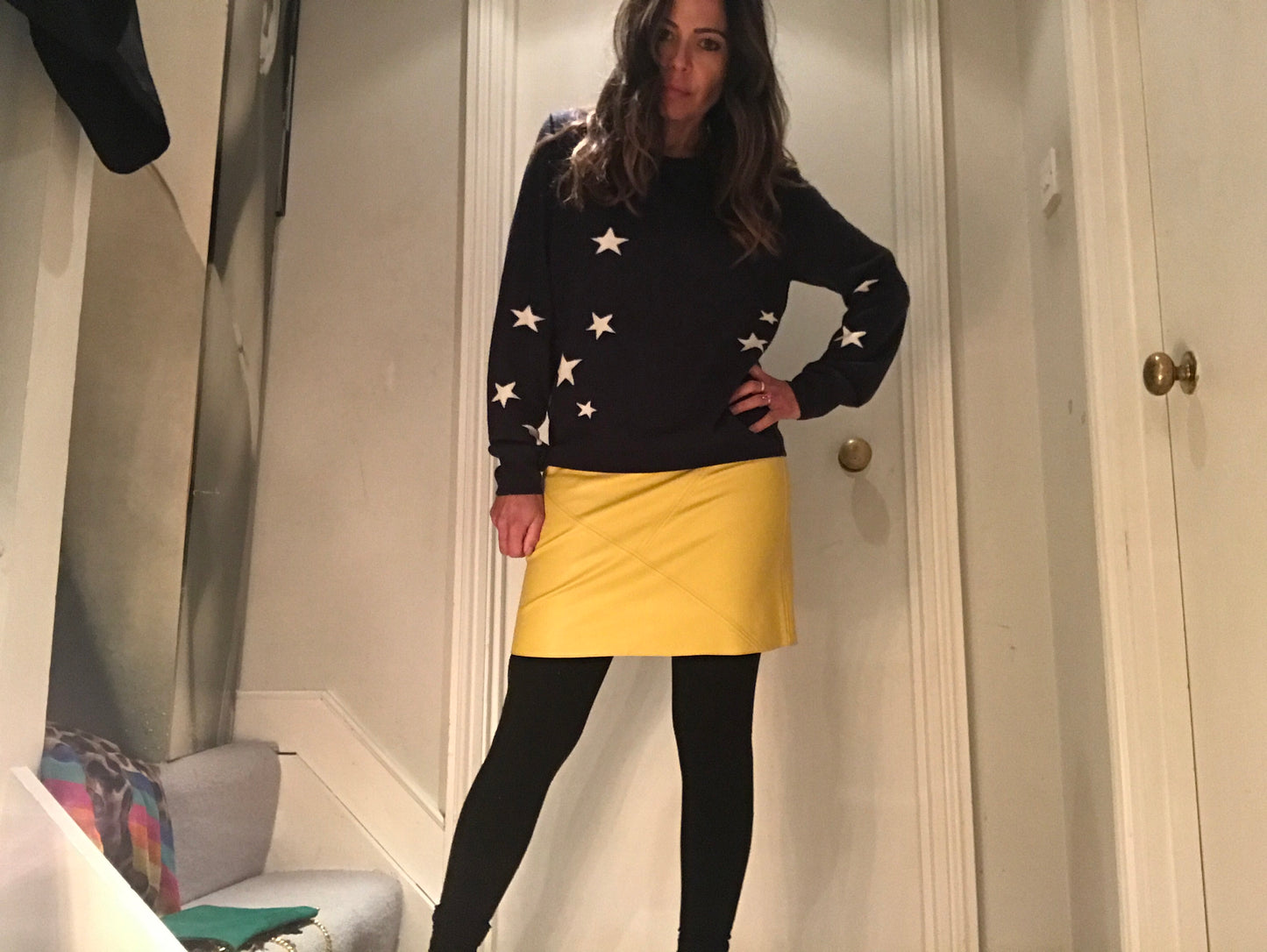 Navy Star Boyfriend Jumper