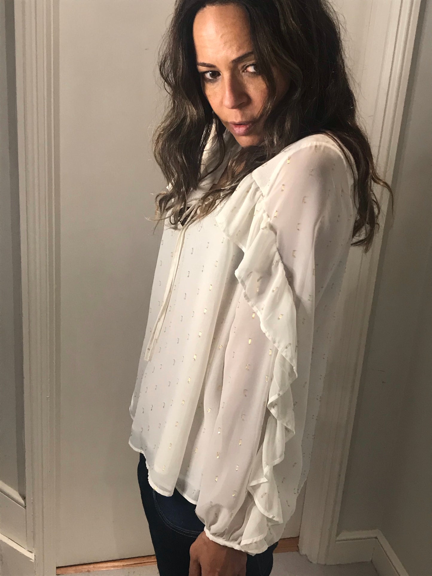 ‘Girls in White’ Vintage Blouse