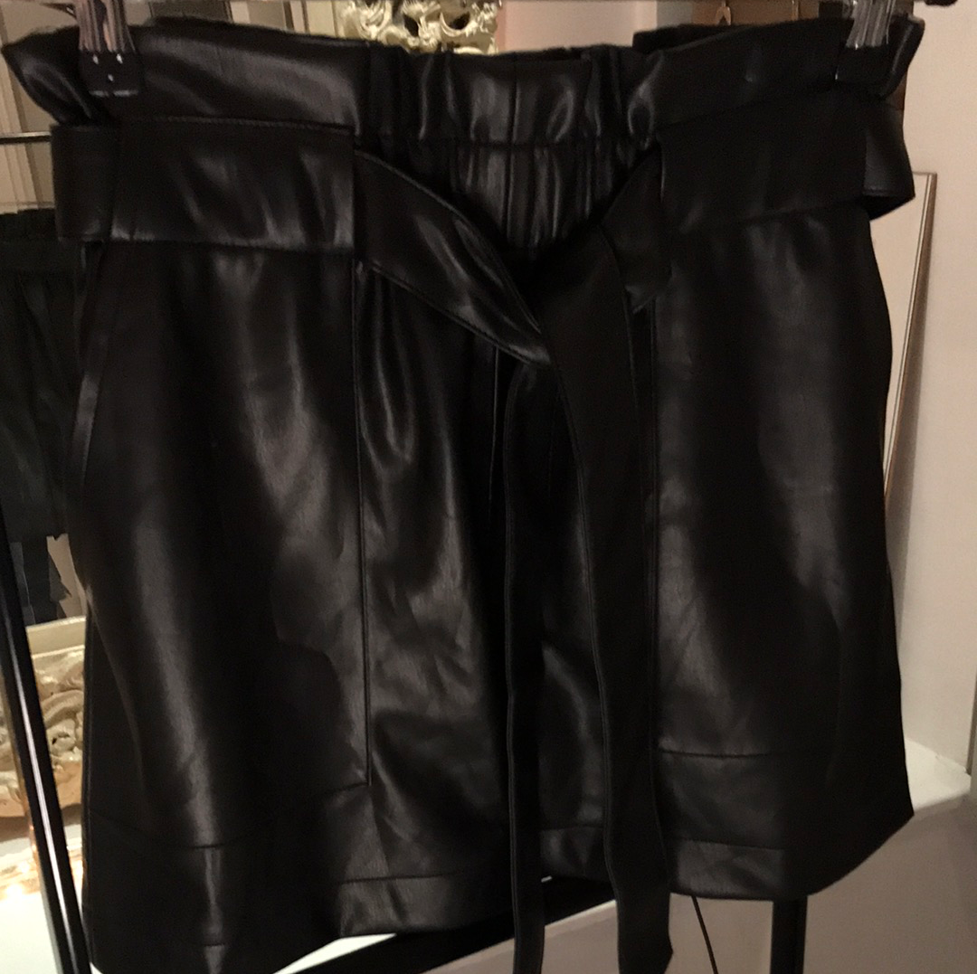 High Waist Sneak Skirt (Black)