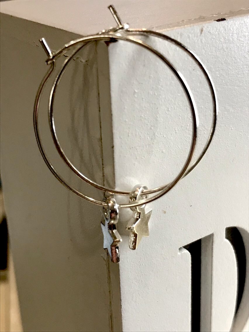 Silver Star Earrings