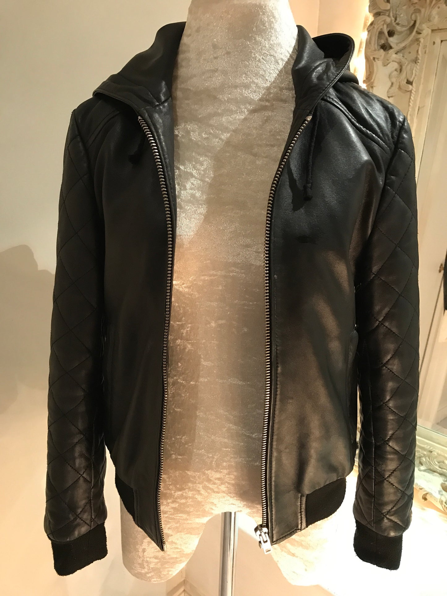 Whistles (THE PERFECT) Leather Bomber Jacket