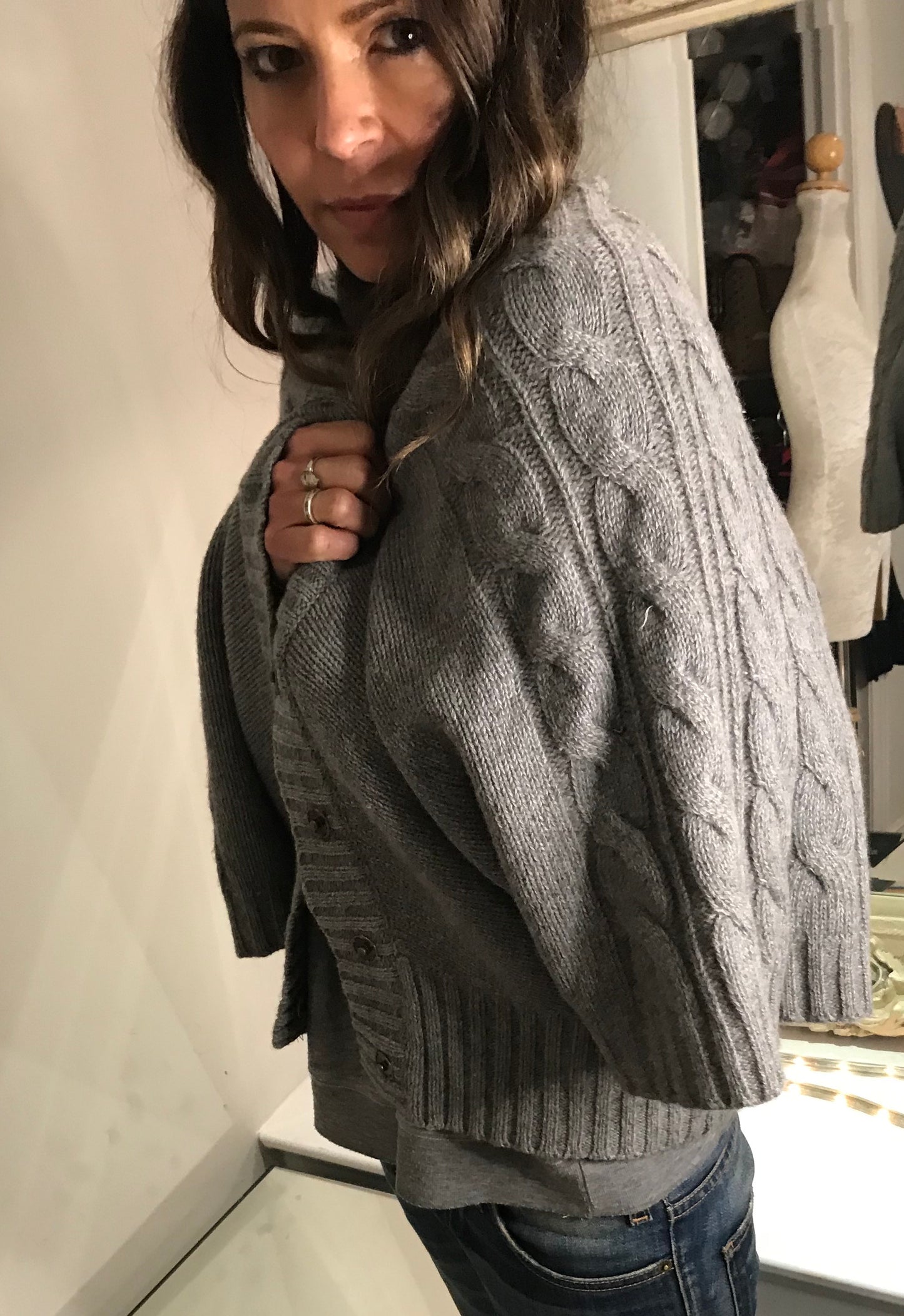 Smoke Grey Warm Winter Cardi