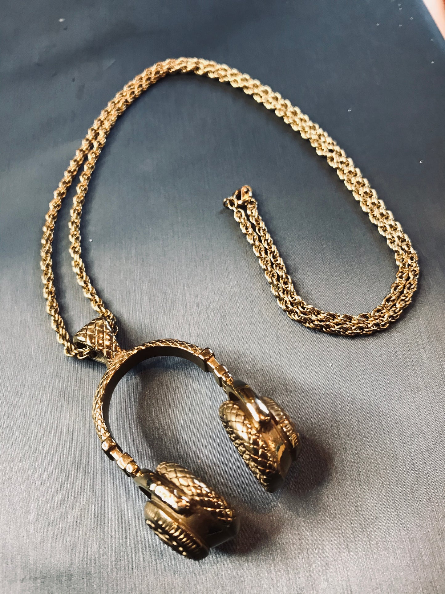 'Hey Mr. DJ' Gold-Plated Pendant