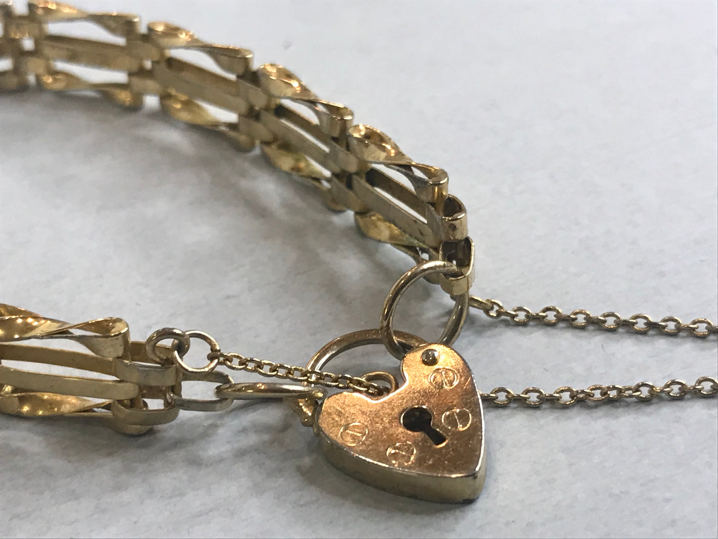 You Stole My Heart Vintage Gold-Plated Bracelet