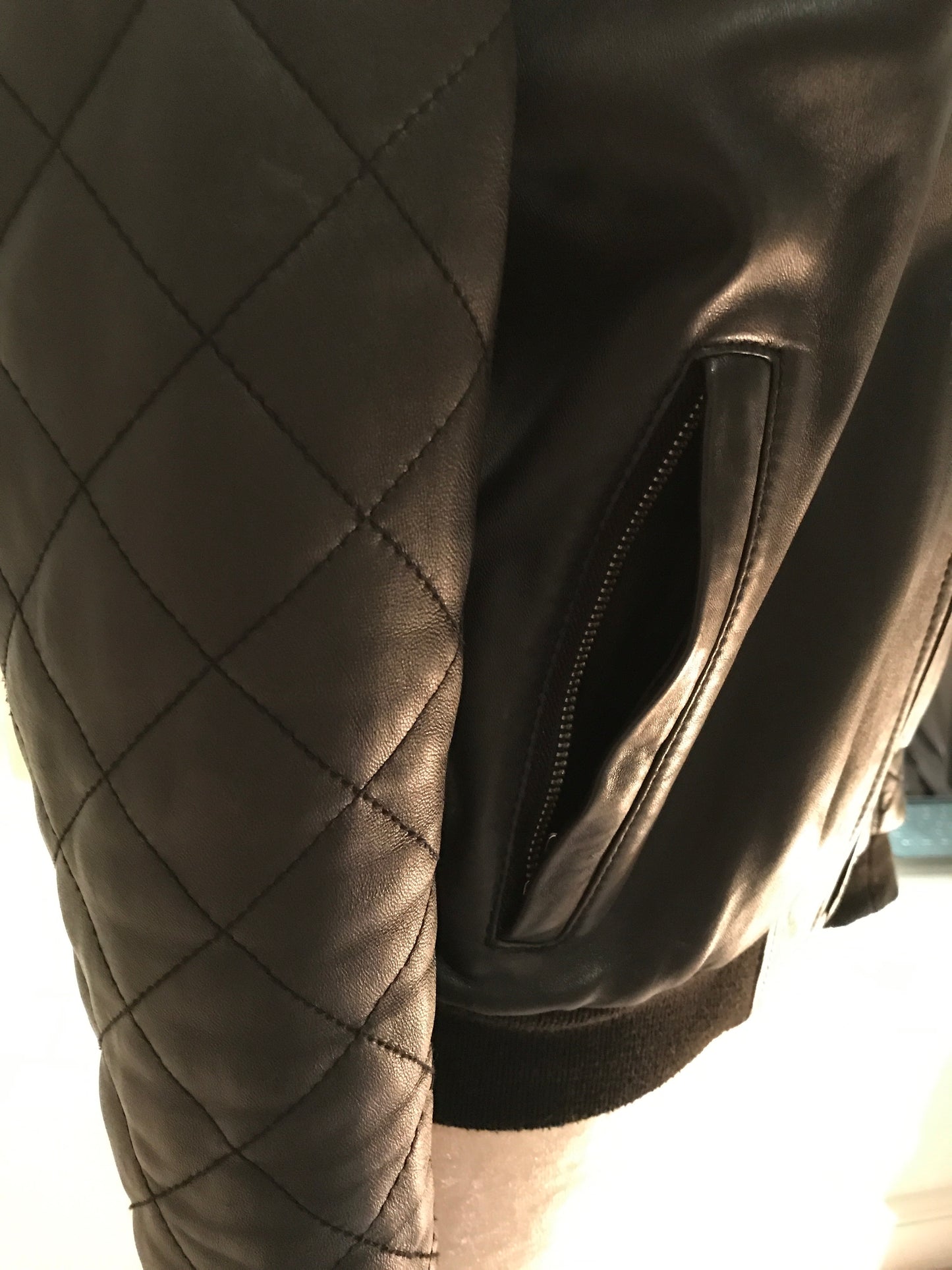 Whistles (THE PERFECT) Leather Bomber Jacket