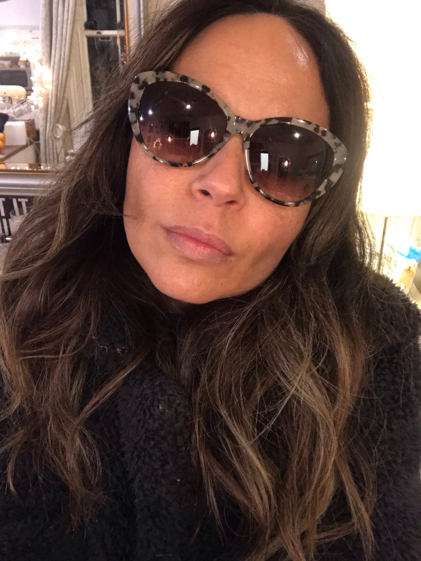 WHISTLES Animal Print Sunglasses