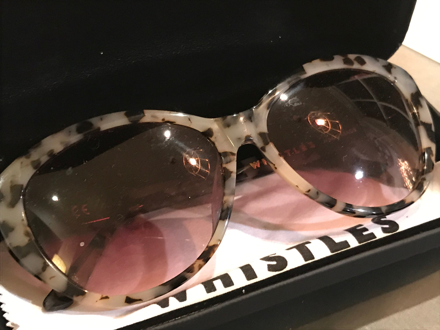 WHISTLES Animal Print Sunglasses