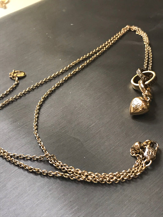 Juicy Couture Gold-Plated Iconic Necklace