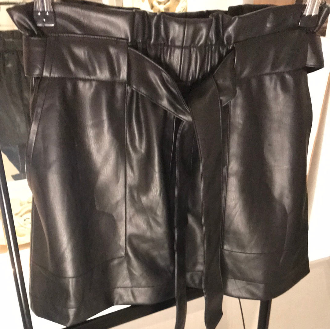 High Waist Sneak Skirt (Black)