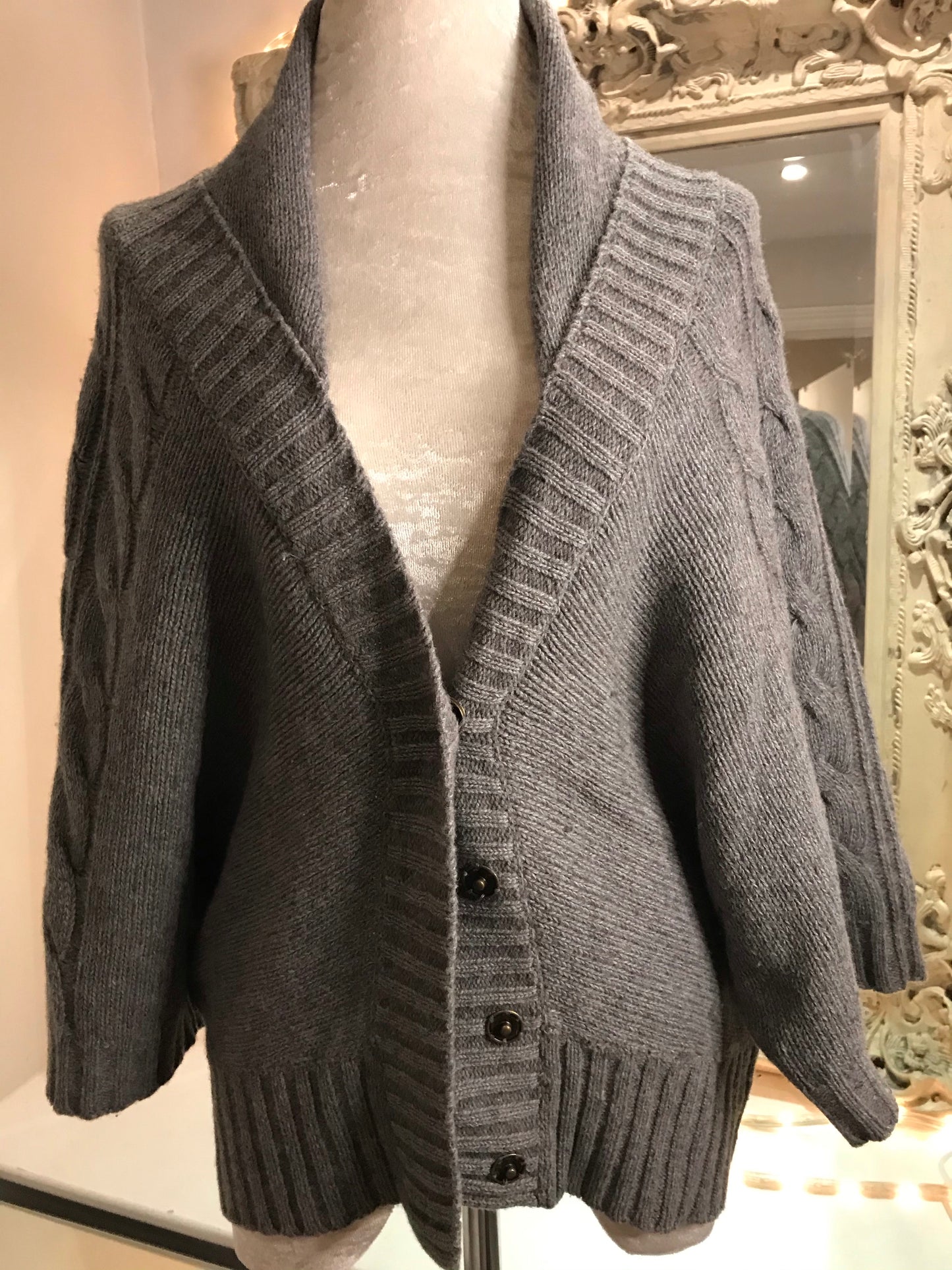 Smoke Grey Warm Winter Cardi