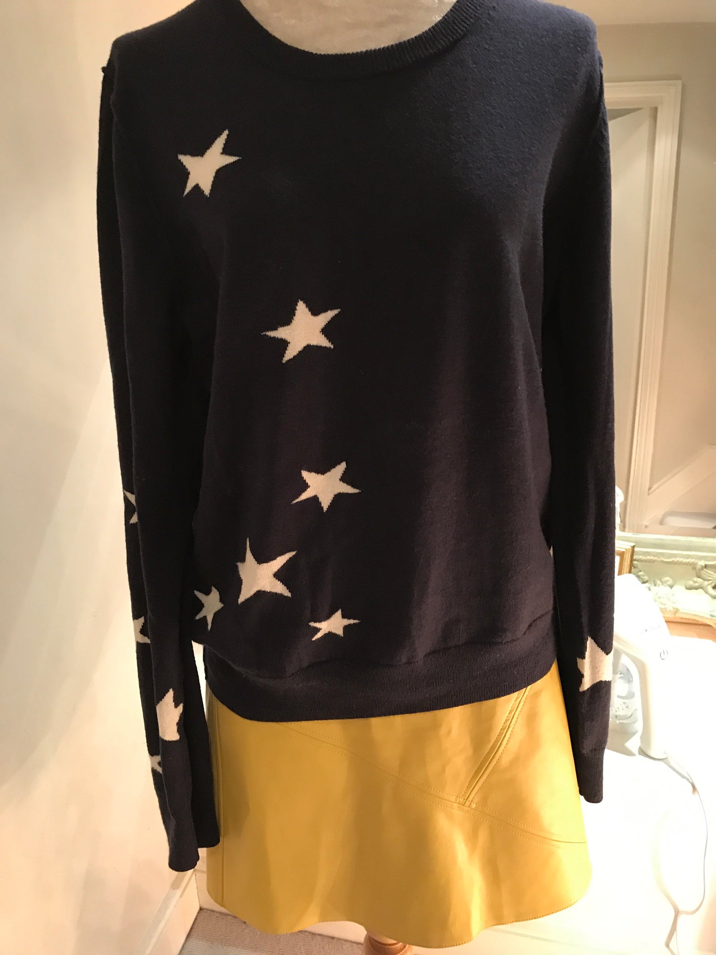 Navy Star Boyfriend Jumper