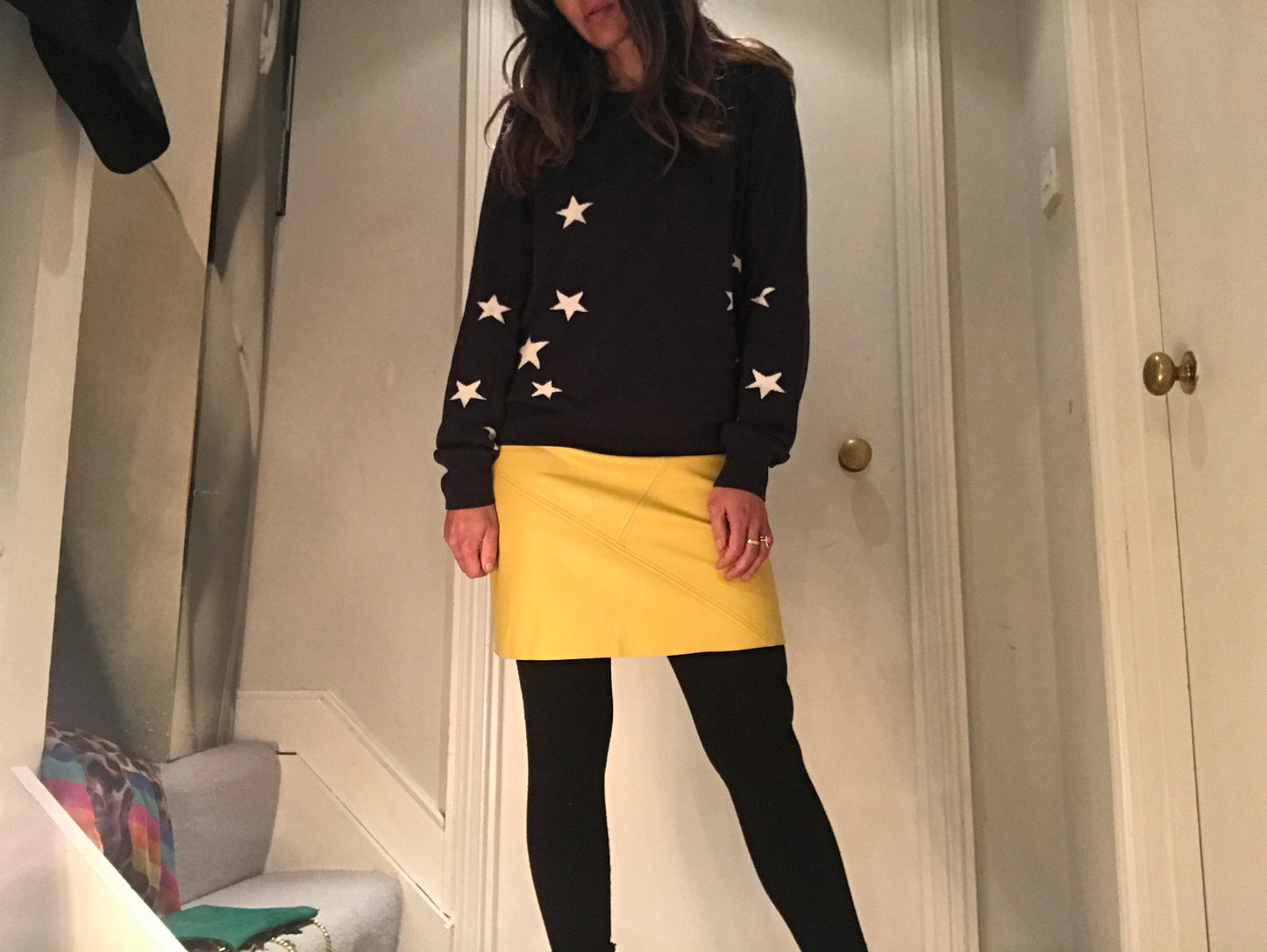 Navy Star Boyfriend Jumper