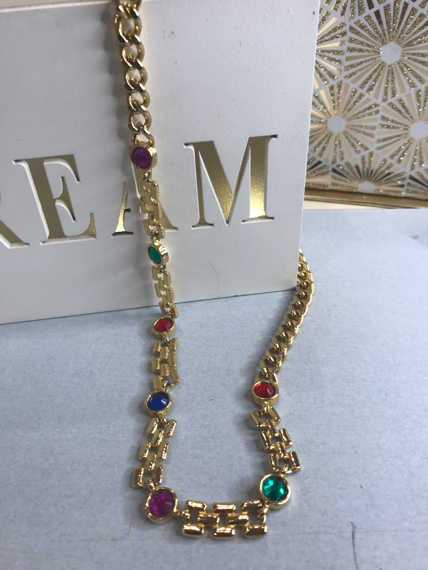 Gold-Plated Vintage Jewelled Darling