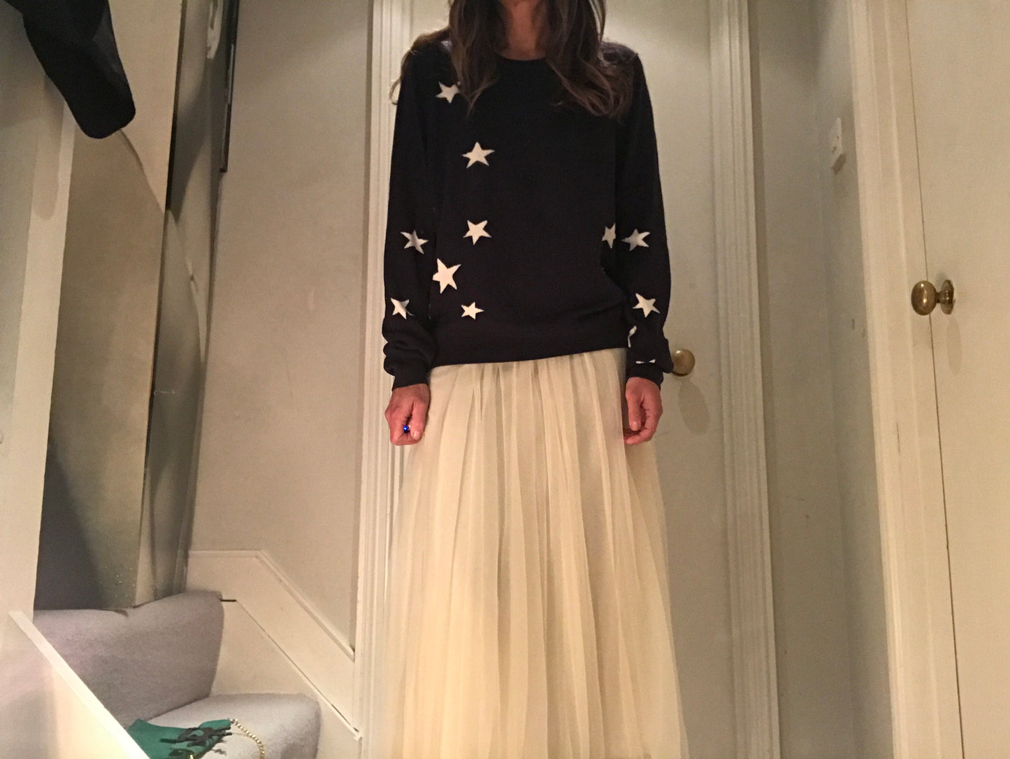 Navy Star Boyfriend Jumper