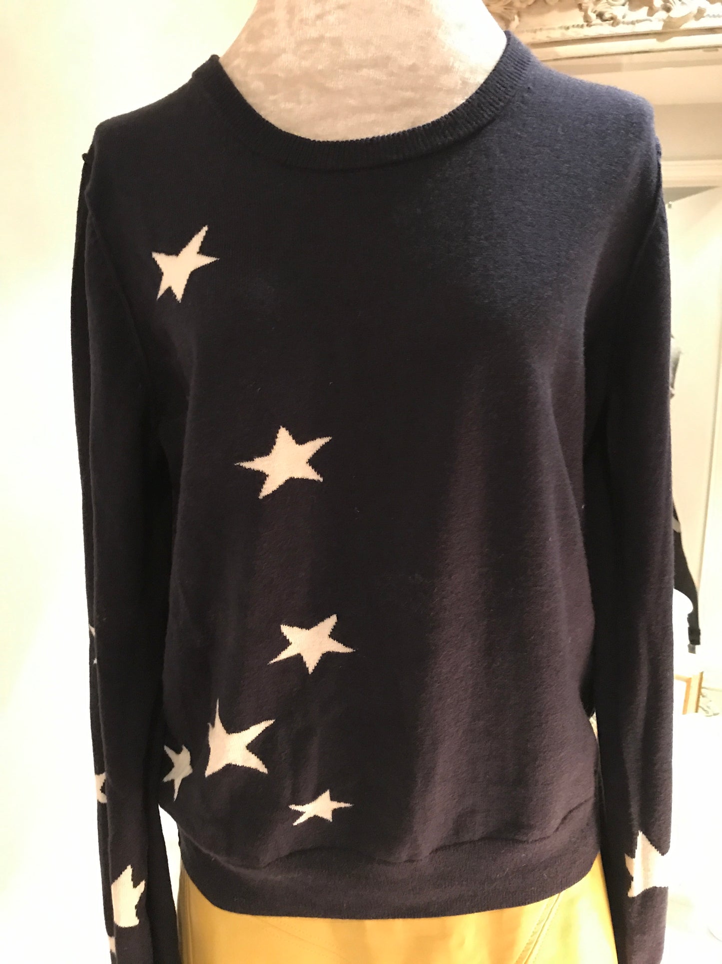 Navy Star Boyfriend Jumper