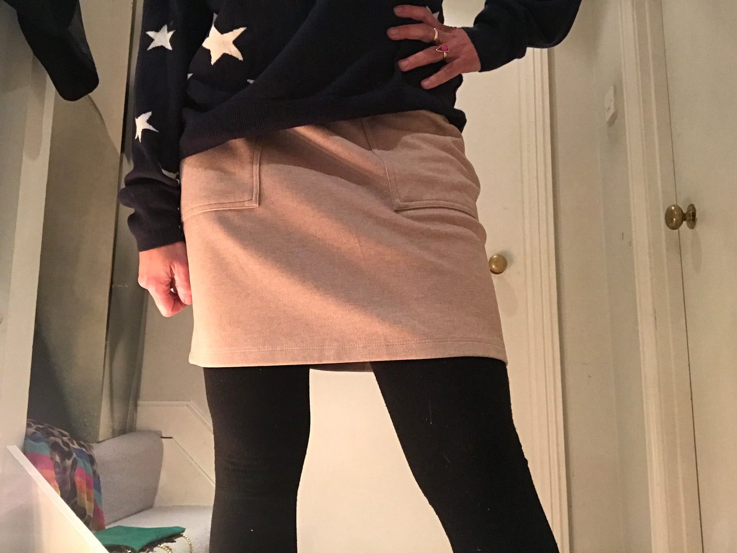 Secretary Supersoft Camel Skirt