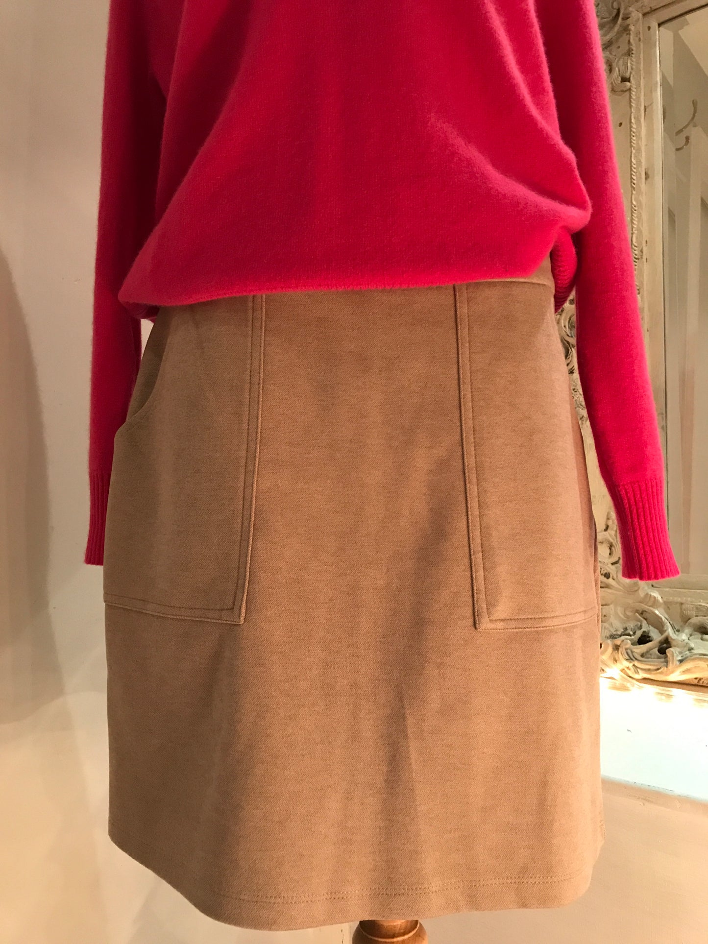 Secretary Supersoft Camel Skirt