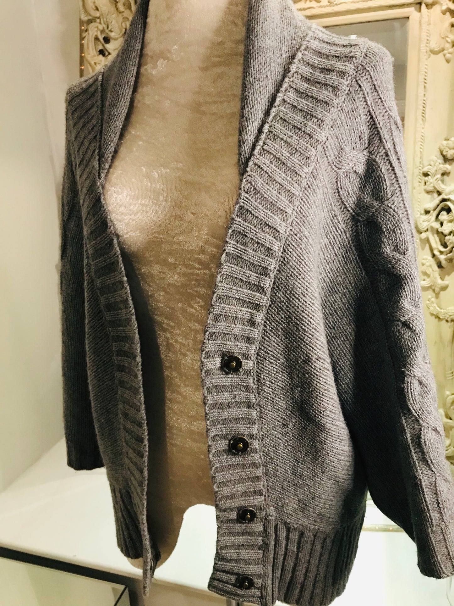 Smoke Grey Warm Winter Cardi