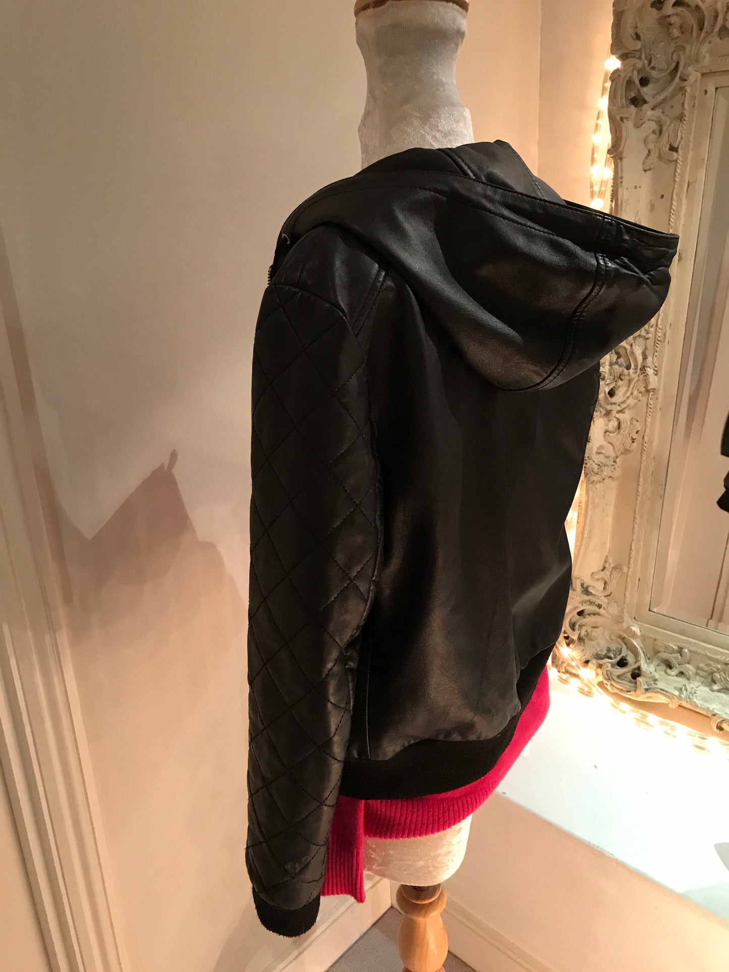 Whistles (THE PERFECT) Leather Bomber Jacket