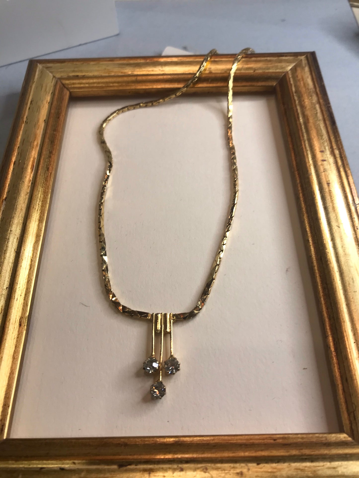 Tai-Bar Art Deco Vintage Gold-Plated Necklace