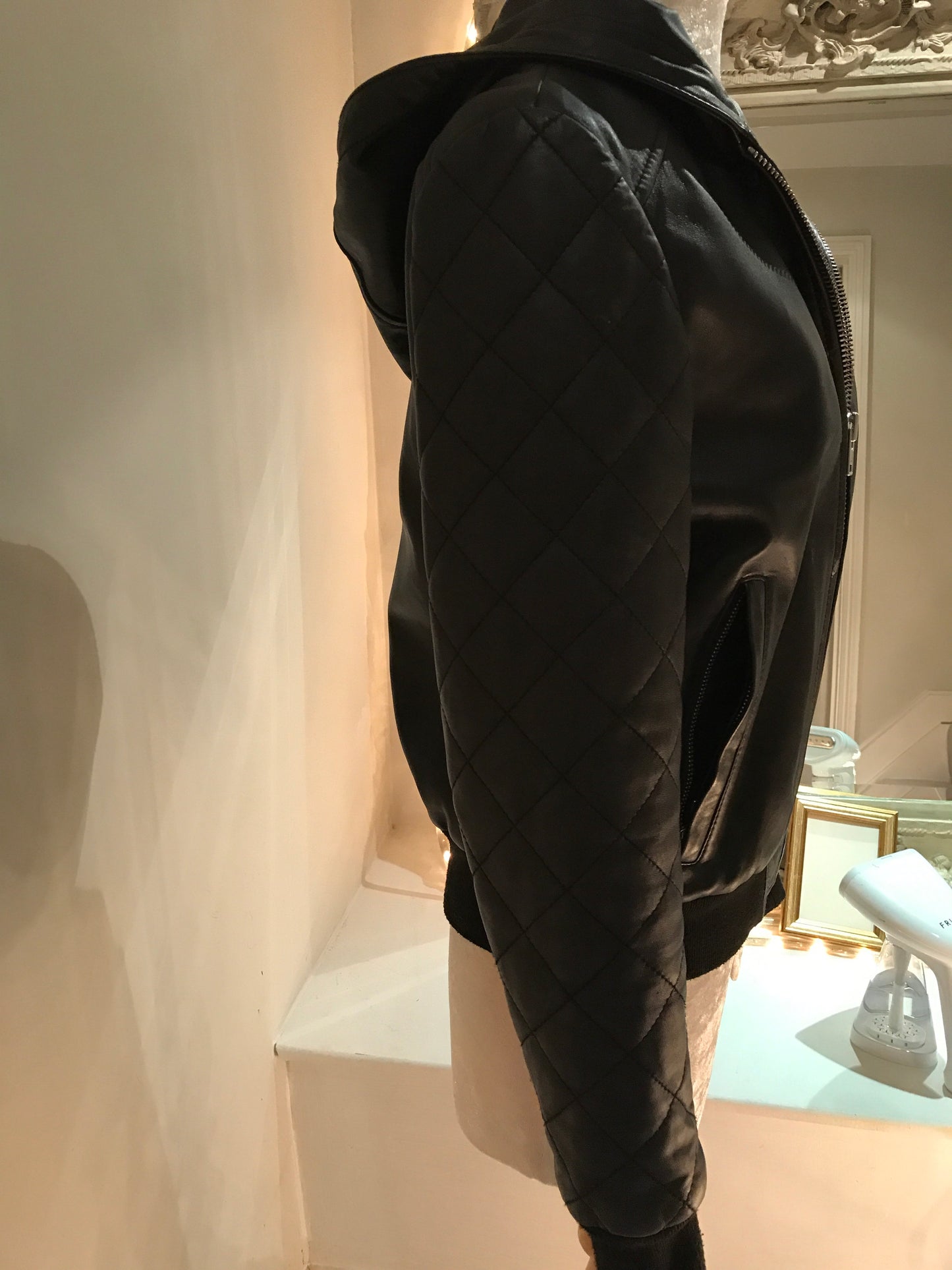 Whistles (THE PERFECT) Leather Bomber Jacket