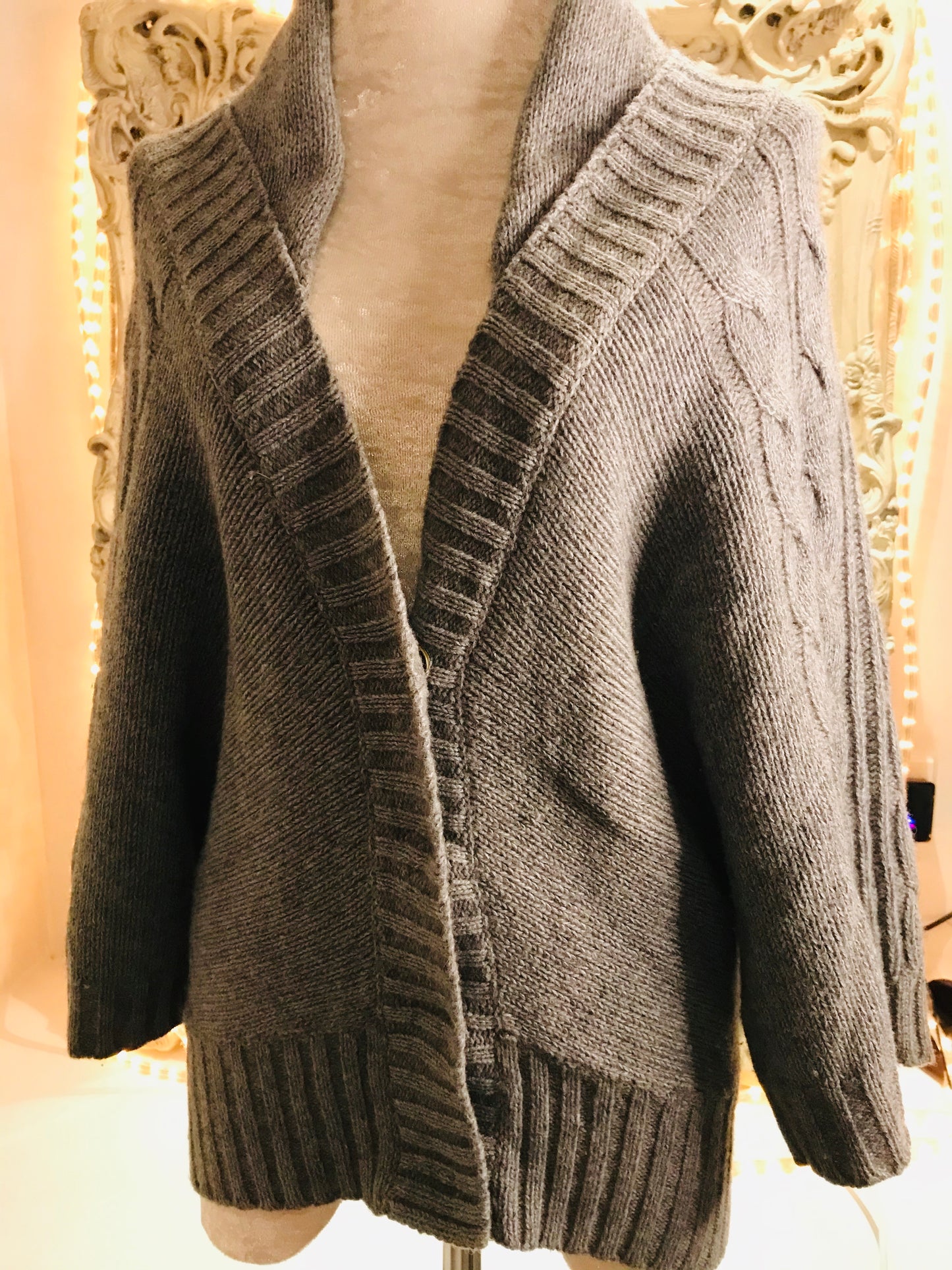 Smoke Grey Warm Winter Cardi
