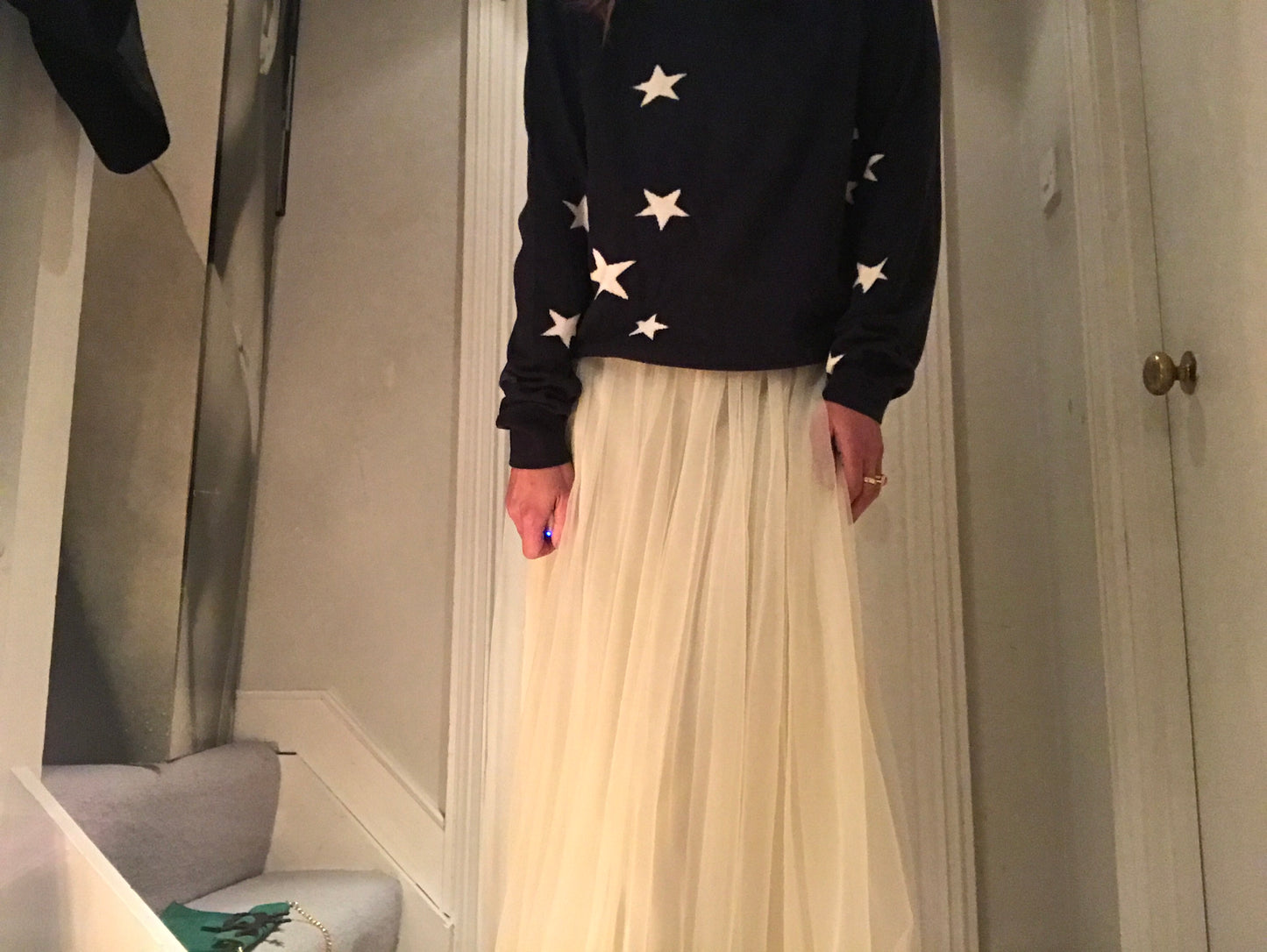 Navy Star Boyfriend Jumper