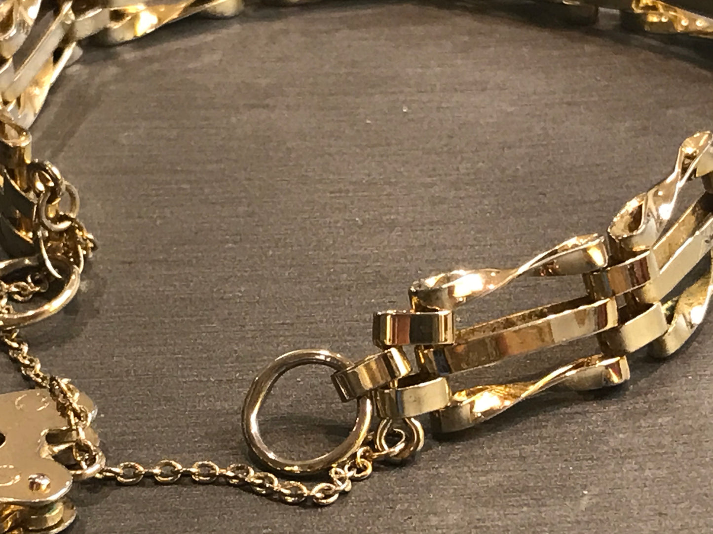 You Stole My Heart Vintage Gold-Plated Bracelet