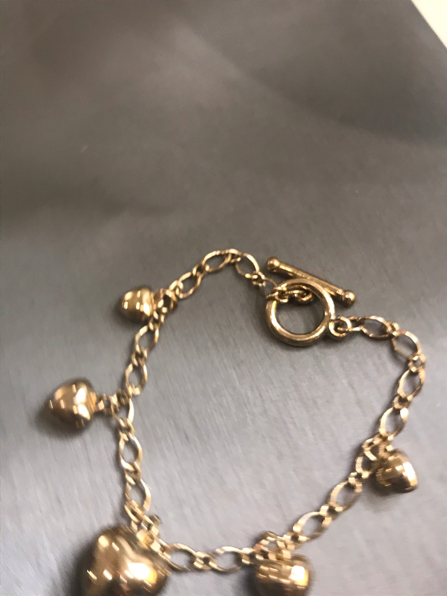 Vintage Gold LOVE HEART Bracelet