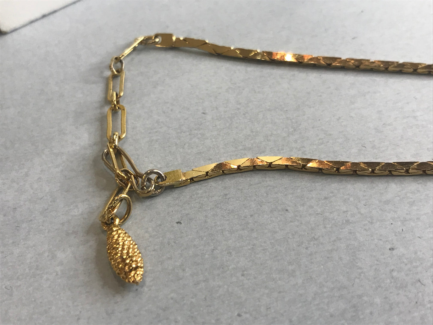 Tai-Bar Art Deco Vintage Gold-Plated Necklace