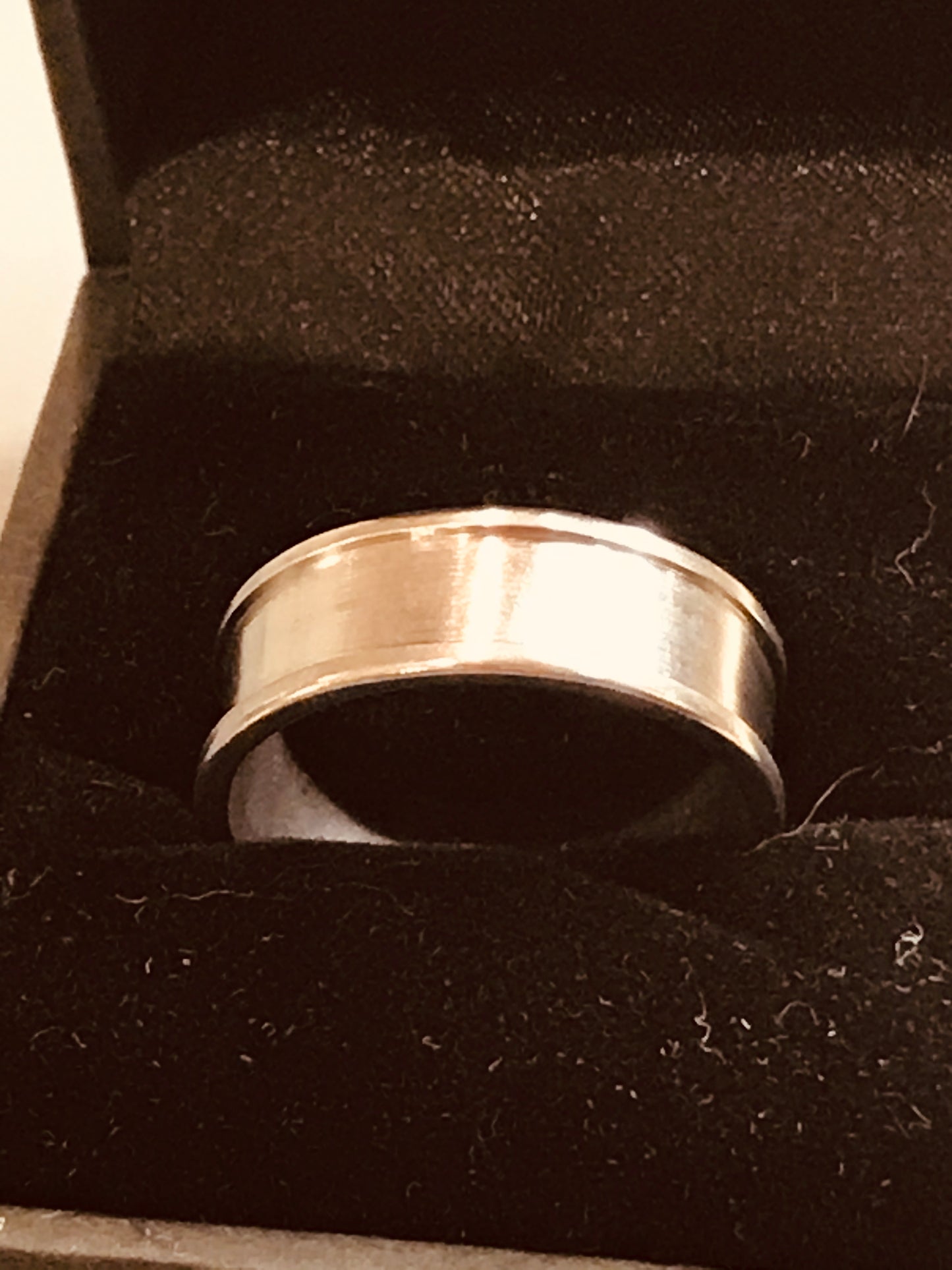 Unisex Brushed Silver Band Ring