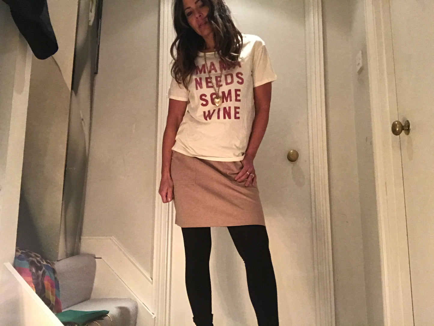 Secretary Supersoft Camel Skirt