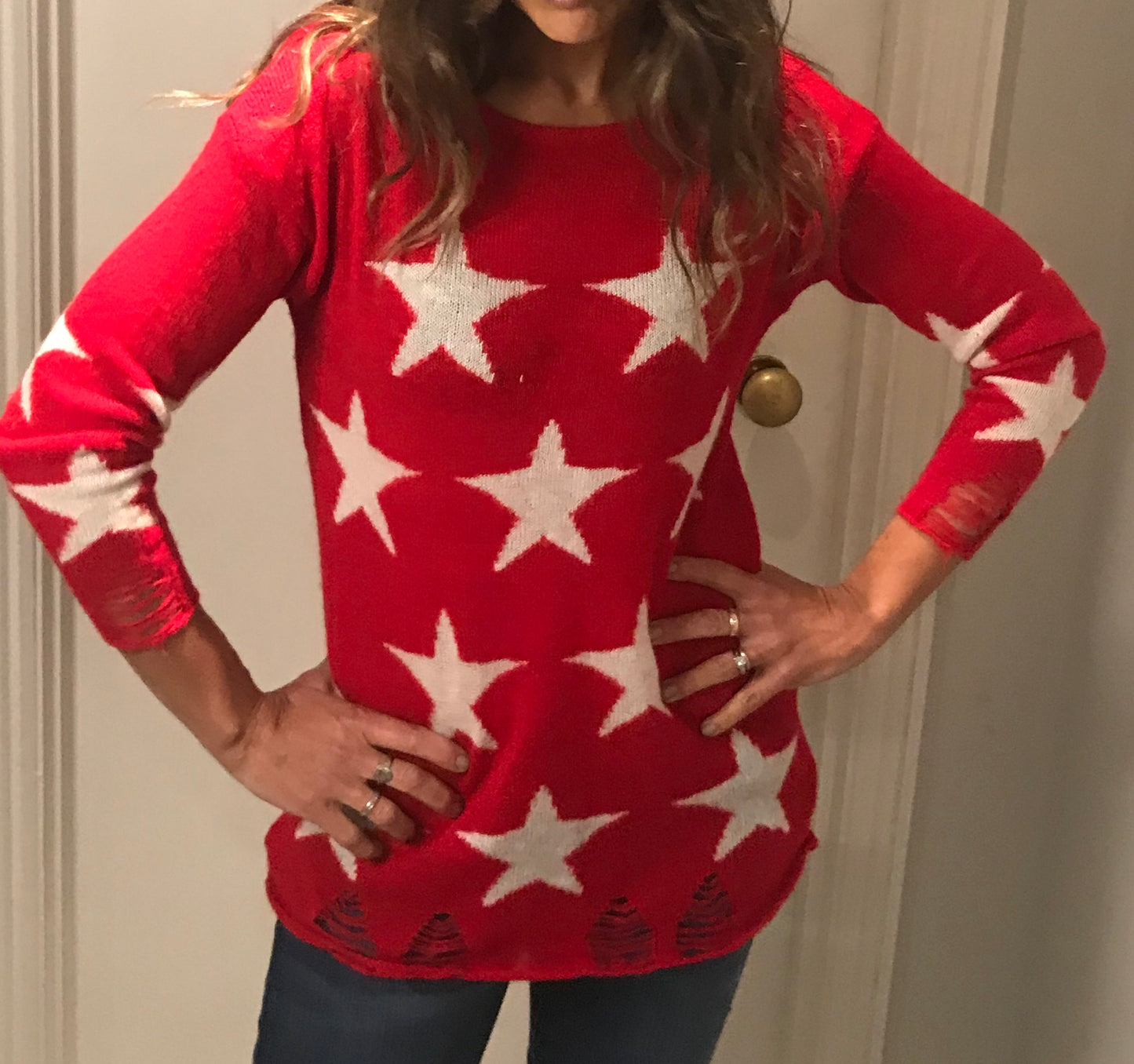 Lucky Star Knitted Jumper