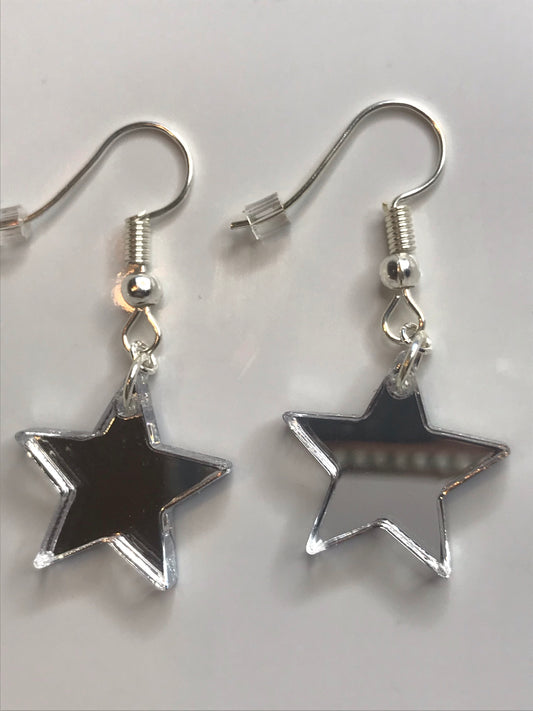 Mirrored Star Earrings