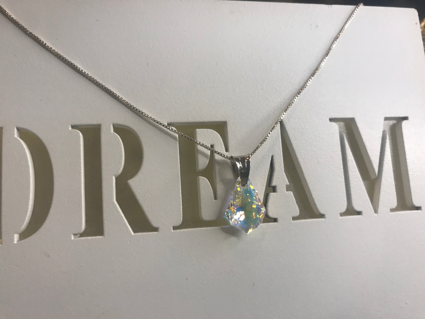 Greta Garbo Moon Drop Necklace