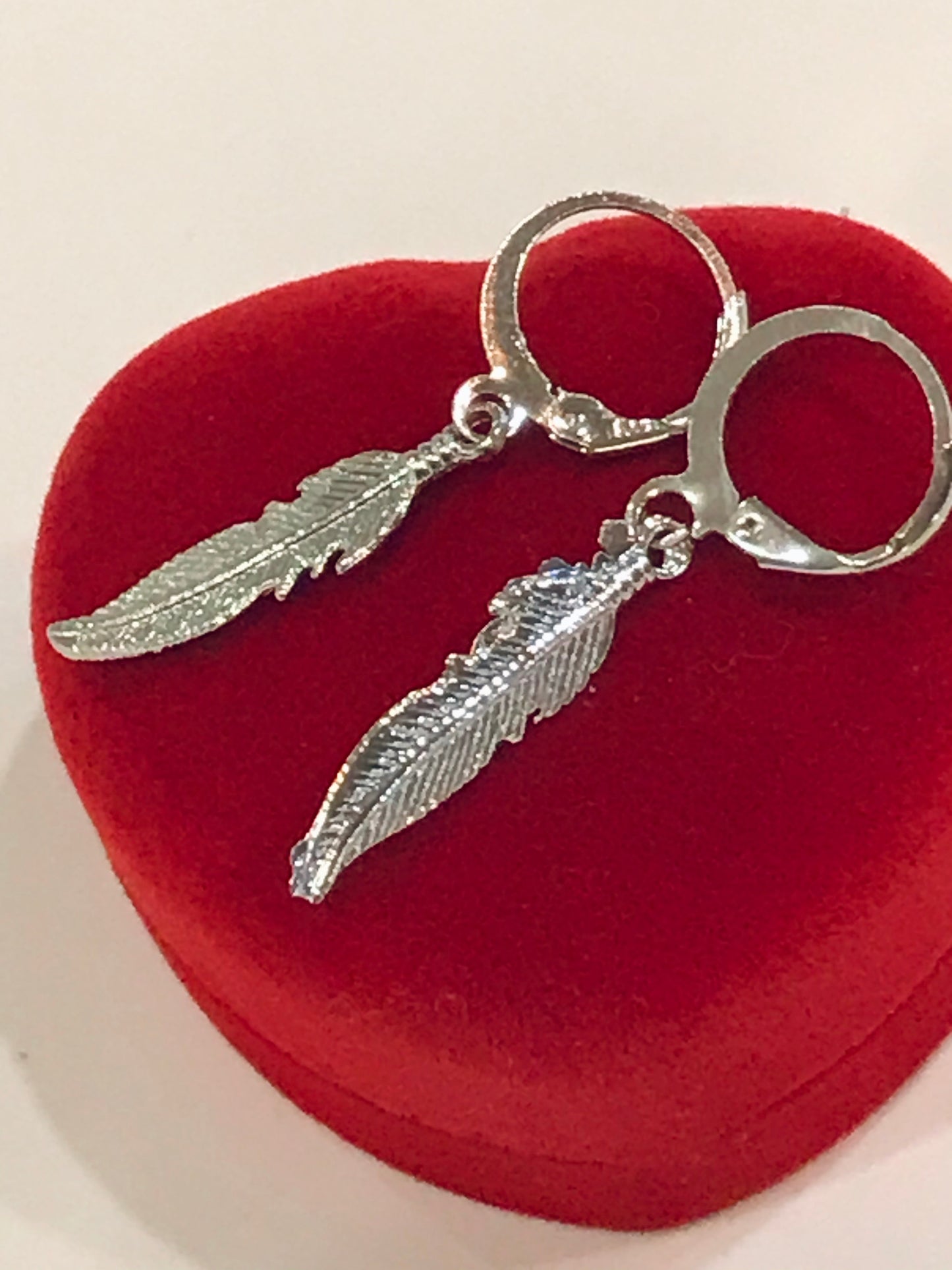 925 Silver Leaf Drop Earrings