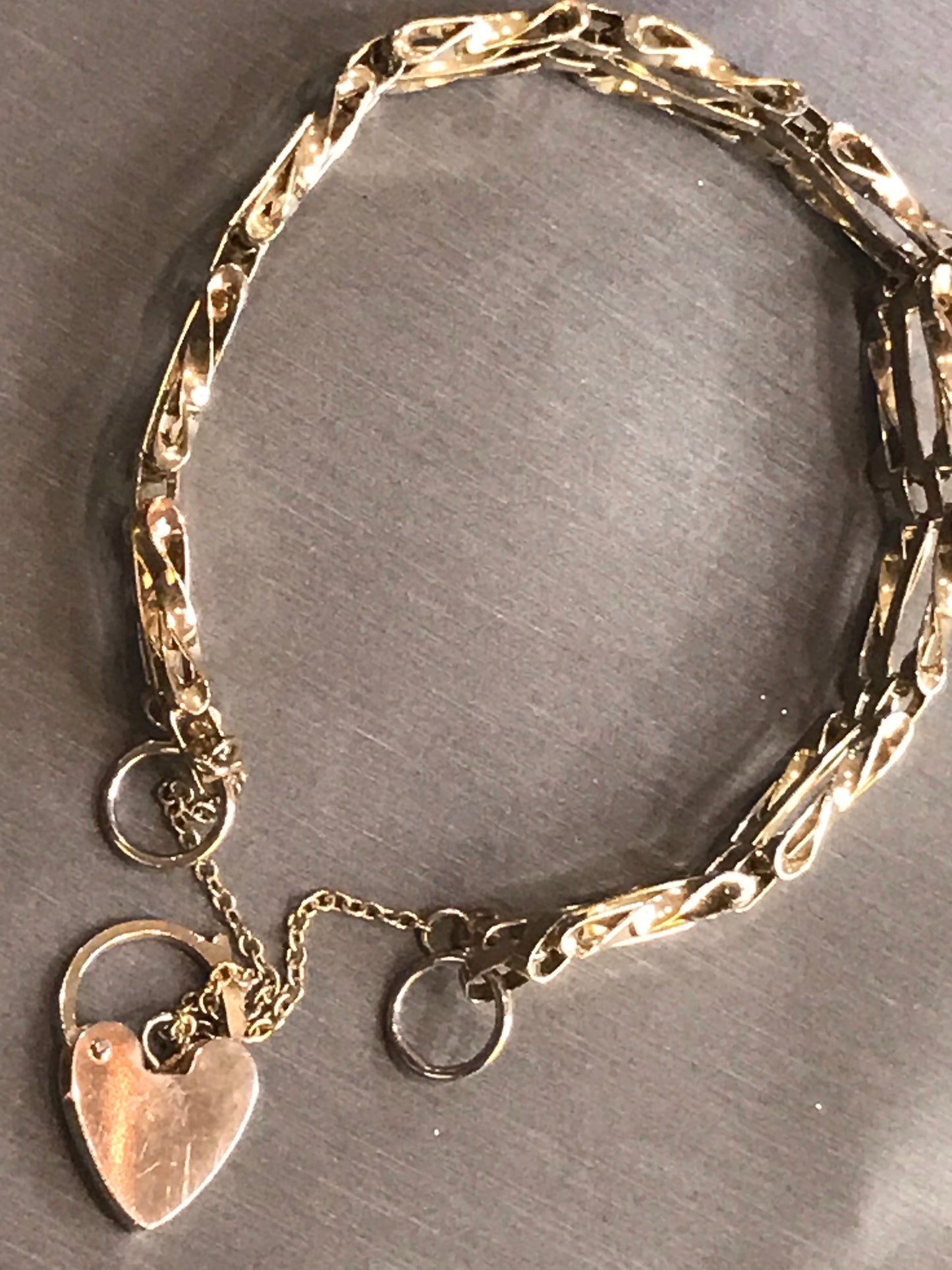 You Stole My Heart Vintage Gold-Plated Bracelet