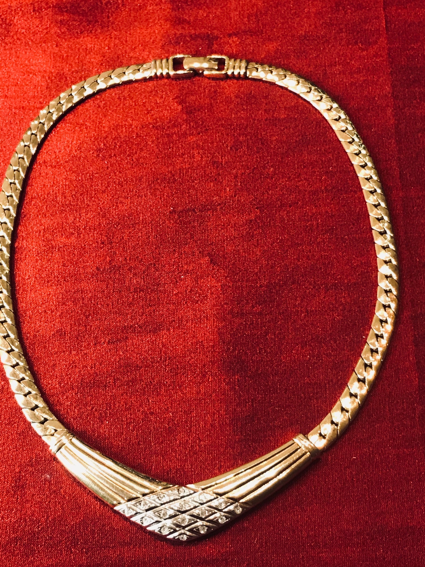 Will You Be My Diva Vintage Gold Necklace