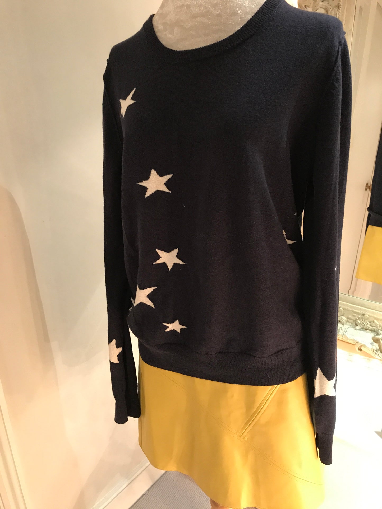 Navy Star Boyfriend Jumper