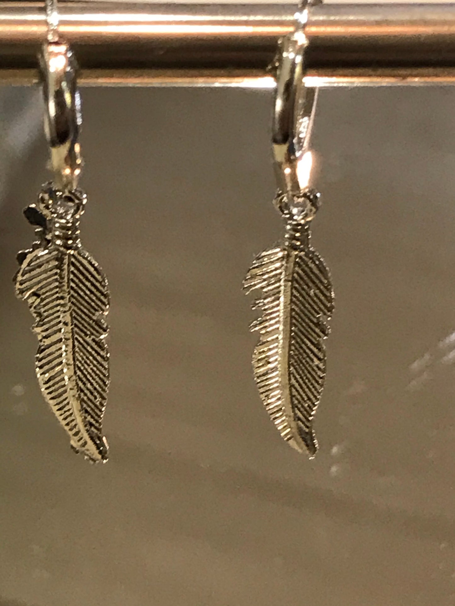 925 Silver Leaf Drop Earrings