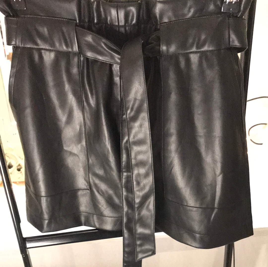 High Waist Sneak Skirt (Black)