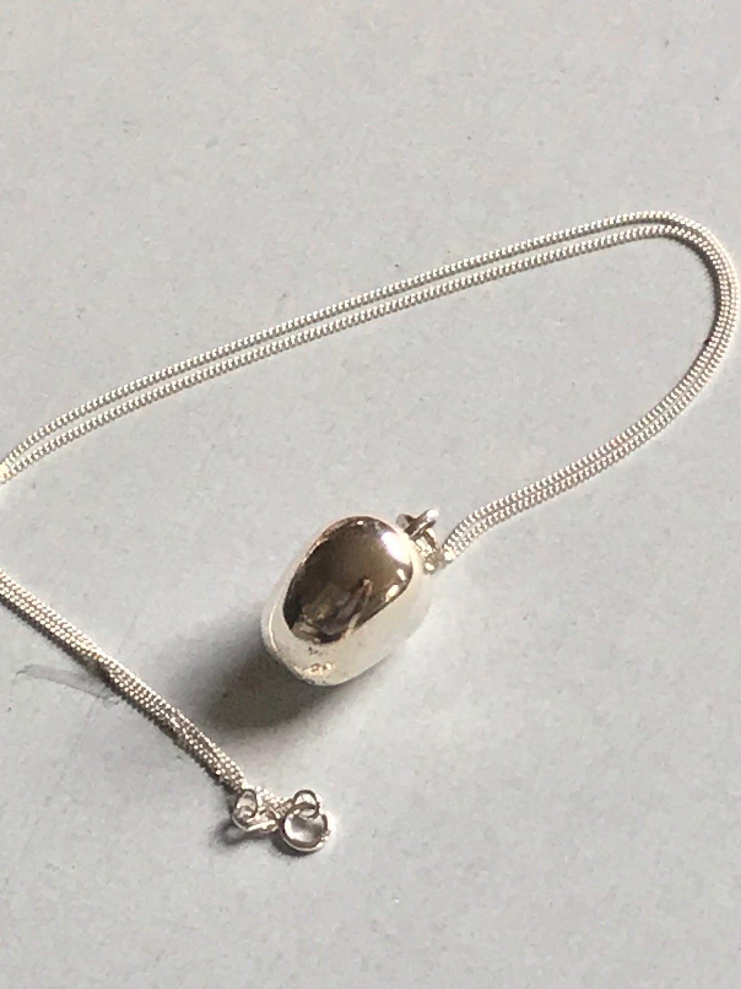 Big Bubble Silver Heart Necklace