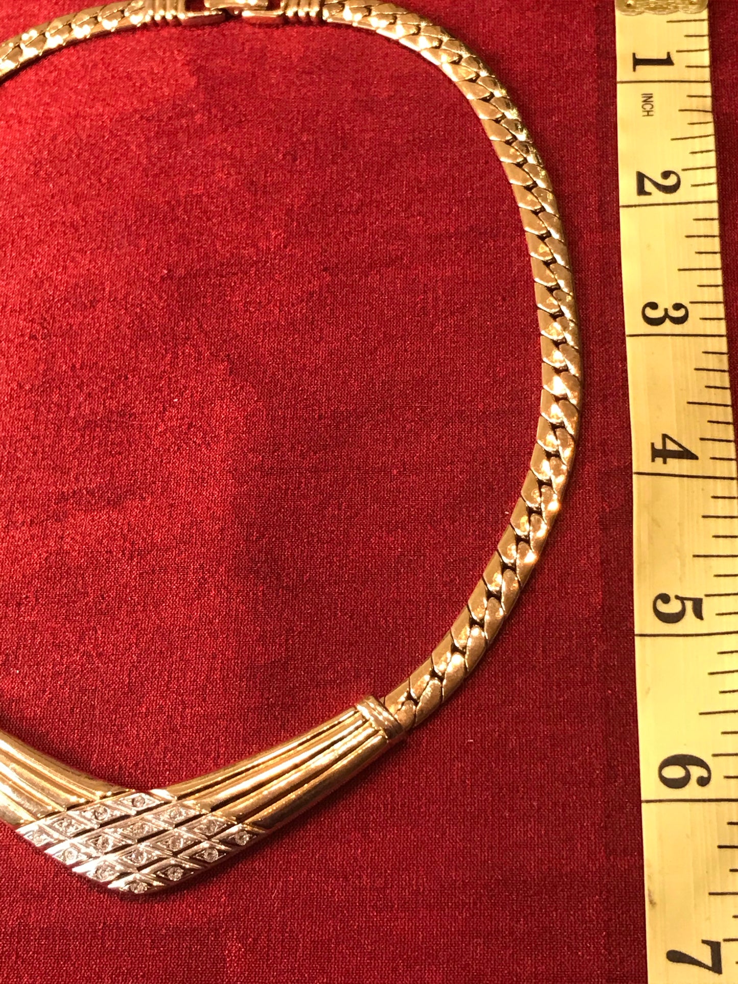 Will You Be My Diva Vintage Gold Necklace