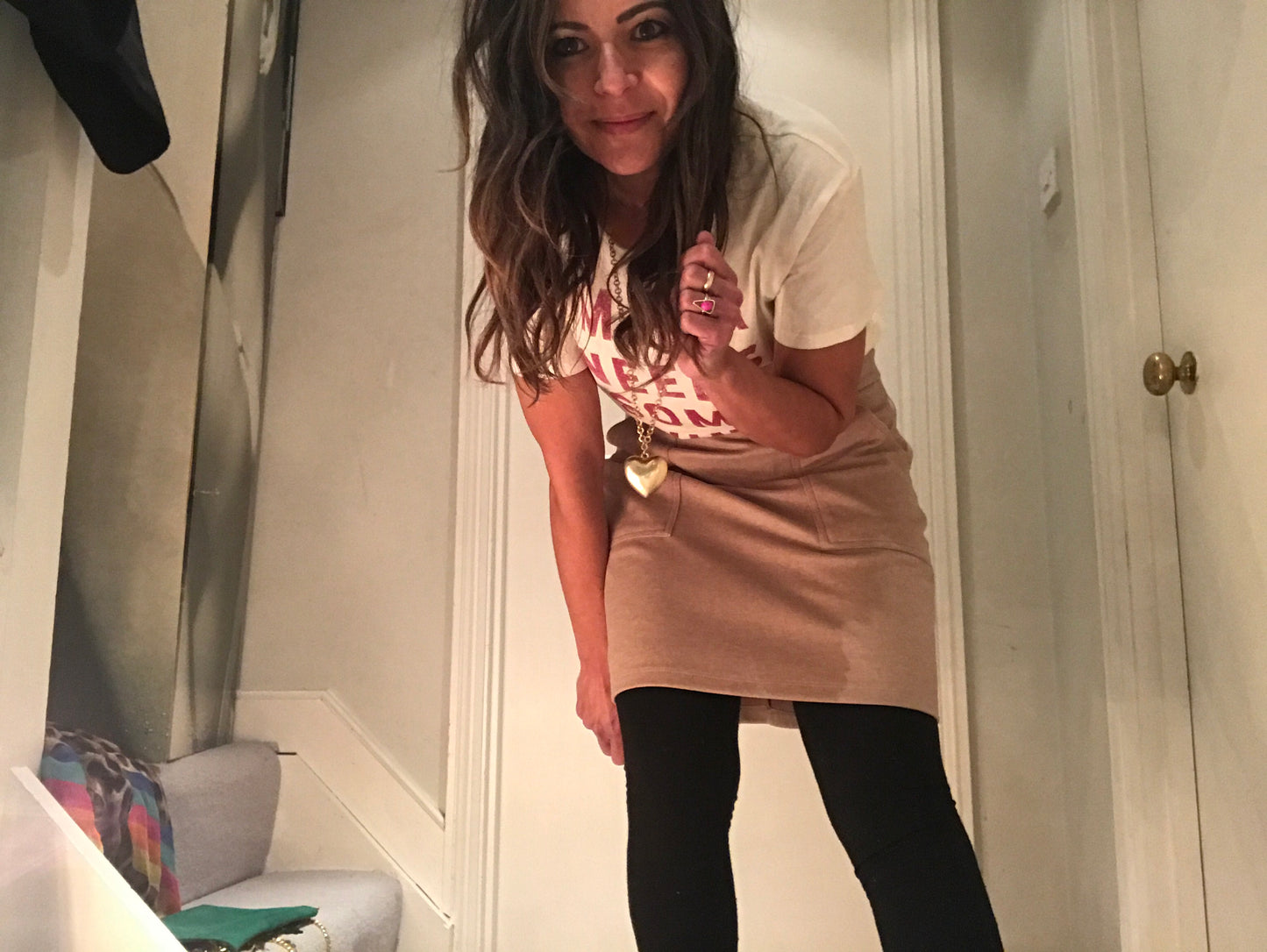 Secretary Supersoft Camel Skirt